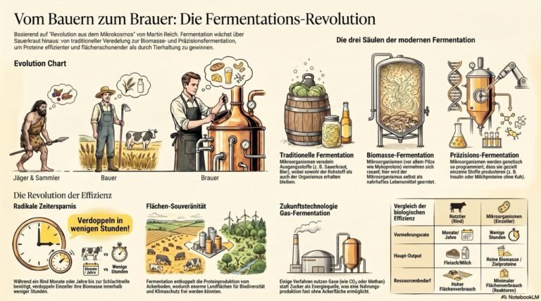 Infografik - Die_moderne_Fermentations-Revolution - erstellt mit Notebook LM im Rahmen des Podcasts Bauer to the People von Willy Geiger - Gast Martin Reich